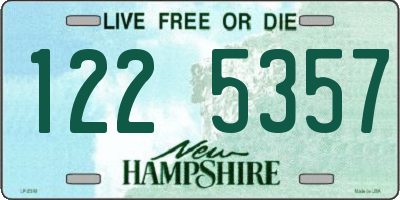 NH license plate 1225357