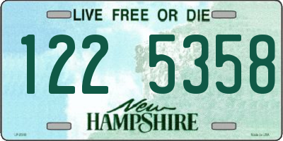 NH license plate 1225358
