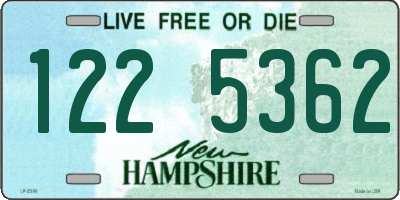 NH license plate 1225362