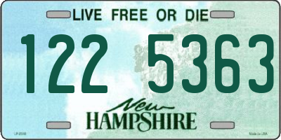 NH license plate 1225363