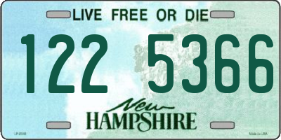 NH license plate 1225366