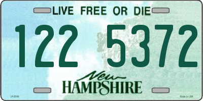 NH license plate 1225372