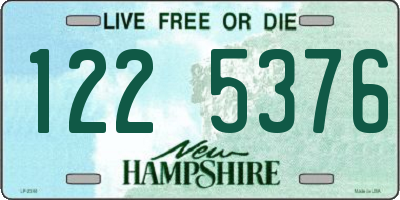 NH license plate 1225376