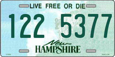 NH license plate 1225377