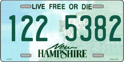 NH license plate 1225382