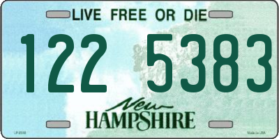 NH license plate 1225383