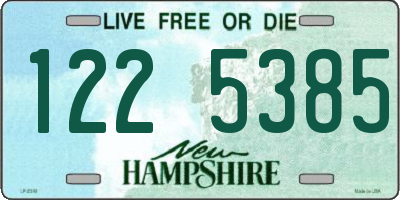 NH license plate 1225385