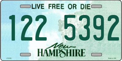 NH license plate 1225392
