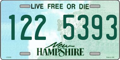 NH license plate 1225393