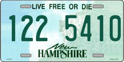 NH license plate 1225410