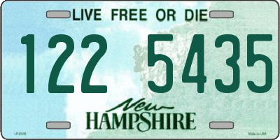NH license plate 1225435