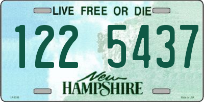 NH license plate 1225437