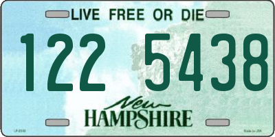 NH license plate 1225438