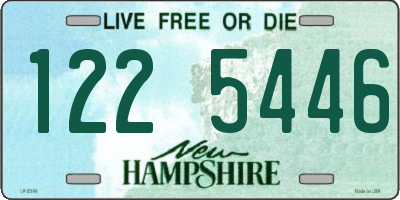 NH license plate 1225446