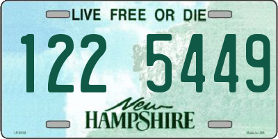 NH license plate 1225449