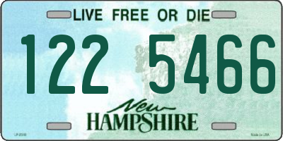 NH license plate 1225466