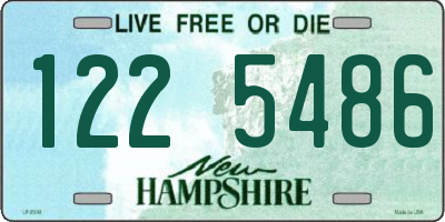 NH license plate 1225486
