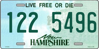 NH license plate 1225496