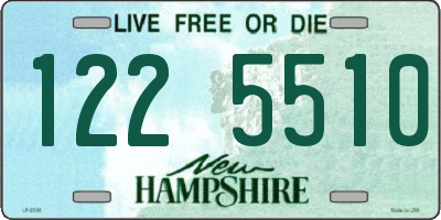 NH license plate 1225510