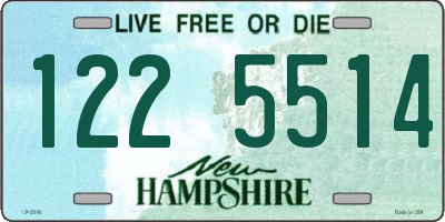 NH license plate 1225514