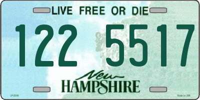 NH license plate 1225517