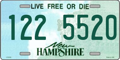 NH license plate 1225520