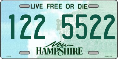 NH license plate 1225522