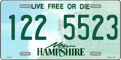 NH license plate 1225523