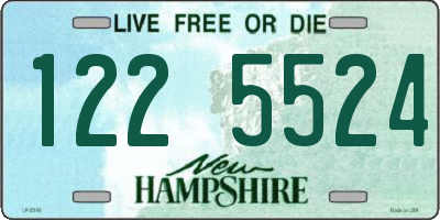 NH license plate 1225524