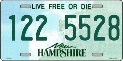 NH license plate 1225528