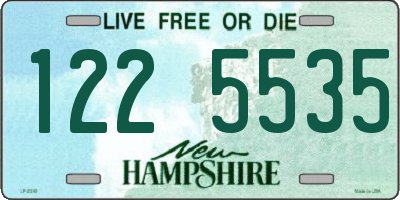 NH license plate 1225535