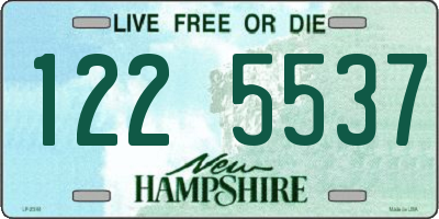 NH license plate 1225537