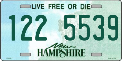 NH license plate 1225539