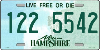 NH license plate 1225542