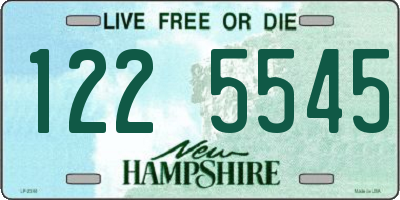 NH license plate 1225545