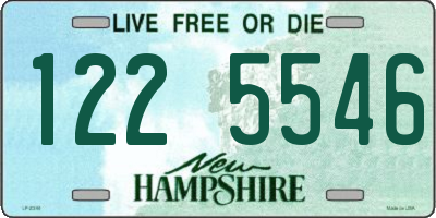 NH license plate 1225546
