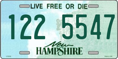 NH license plate 1225547