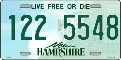 NH license plate 1225548