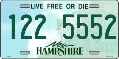 NH license plate 1225552