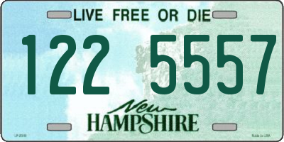 NH license plate 1225557