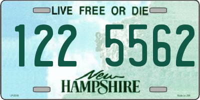 NH license plate 1225562