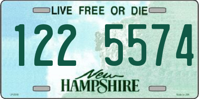 NH license plate 1225574