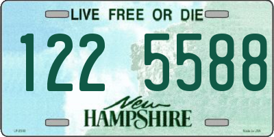 NH license plate 1225588
