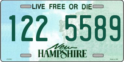 NH license plate 1225589