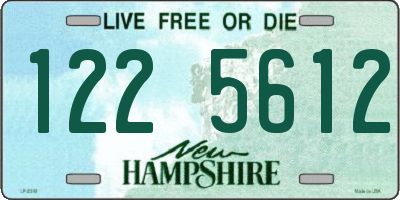 NH license plate 1225612