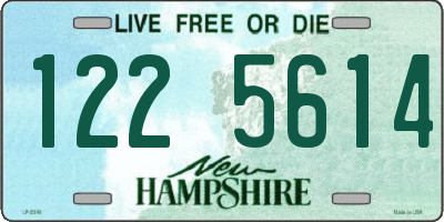 NH license plate 1225614