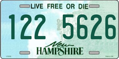 NH license plate 1225626