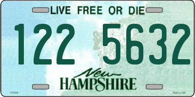 NH license plate 1225632