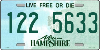 NH license plate 1225633