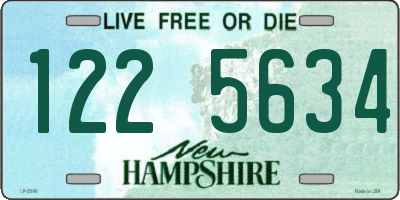 NH license plate 1225634